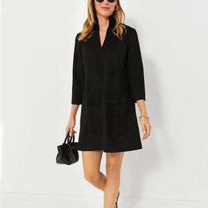 Tuckernuck Black Suede Stretch Clifton Dress, L